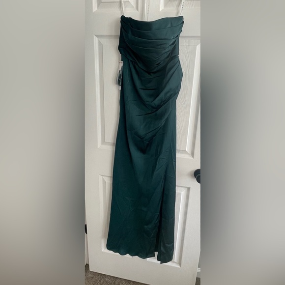 azazie lexie stretch satin dress Azazie Lexie